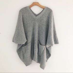 XCVI Sweater- Grey- Dolman sleeve- 1 SZ
